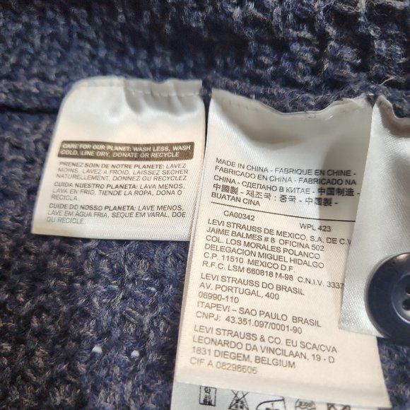 Levi's Knitted Cardigan Blue - Medium - Picture 6 of 7